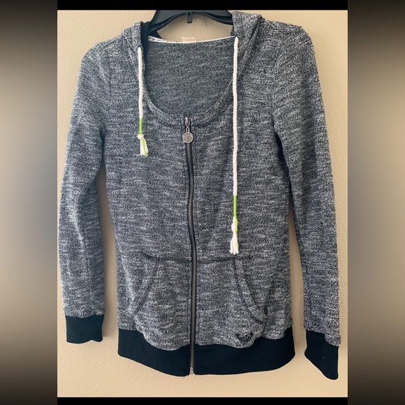 ROXY Junior’s Hooded Zipup Sweatshirt SIZE XS - Picture 2 of 12